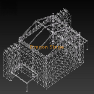 22x16x10m Heavy-Duty Spigot Roof Truss System with 6 Central Pillars
