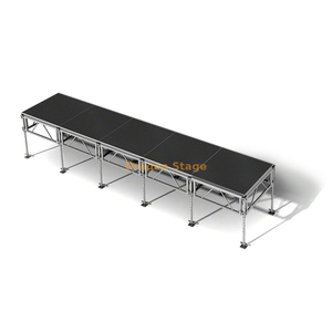 Outdoor Adjustable Catwalk T Stage 20x4ft