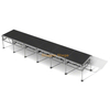 Professional 4x4ft Portable Stage System 7.32x1.22m Adjustable Height Runway