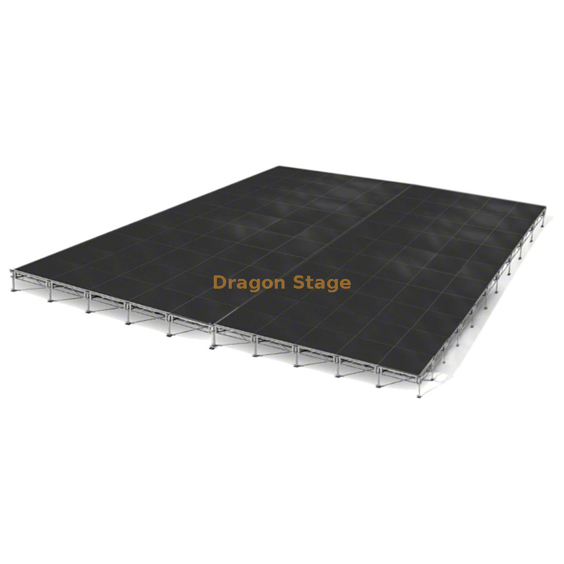 40x40ft Modular Aluminum Stage System with Adjustable Legs