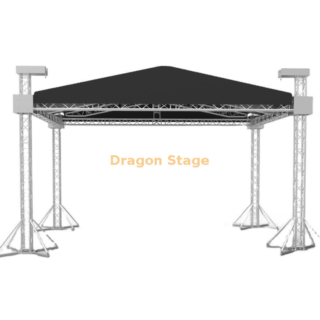 Small Event Stage And Trusses for Outdoor Performance 9x5x6m