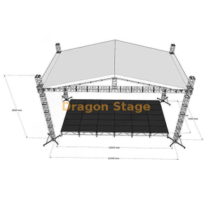 13x7x8m Peak Roof Truss System (8m Height, Aluminum Spigot Truss)