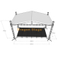 13x7x8m Peak Roof Truss System (8m Height, Aluminum Spigot Truss)