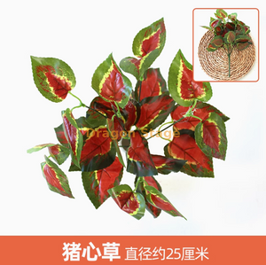 Green plants, simulated plant walls, plastic lawns, balconies, indoor backgrounds, flower walls, black pigweed, 1 branch