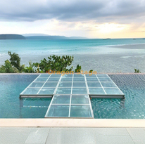 Swimming Pool Glass Walkway Stage 7 pieces