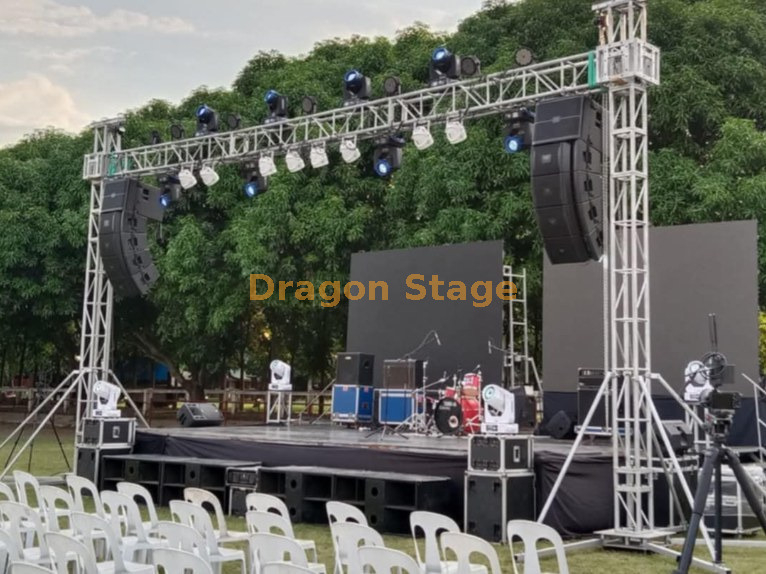 Goal Post 8x6m Exhibition Module Finish Line Stand Truss