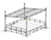 24x24ft Flat Roof Aluminum Truss System with 20ft Towers