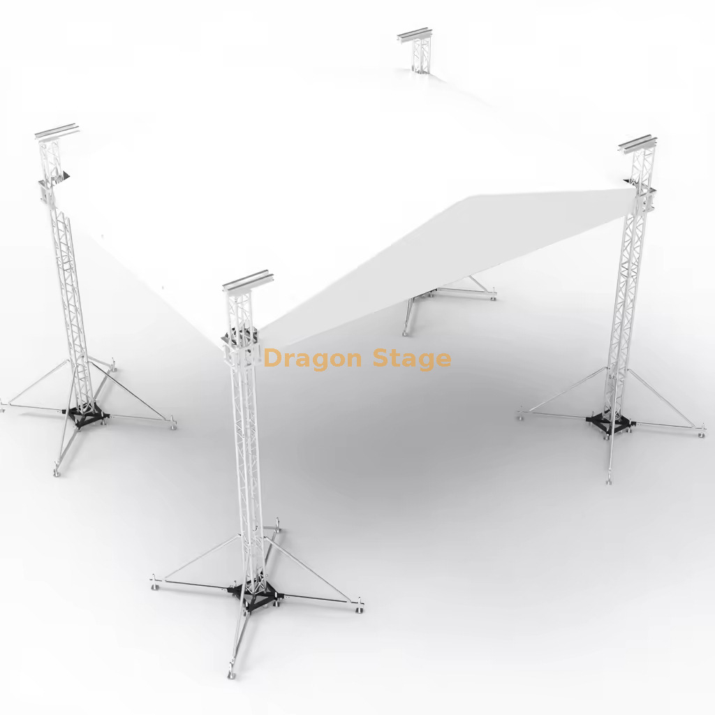 Aluminum Concert Stage Truss Roof 9x9x6m
