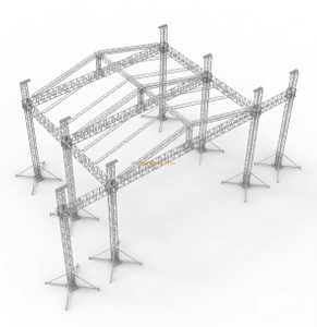 Aluminum Pitched Roof Truss for Concert Event 60x50x30ft 