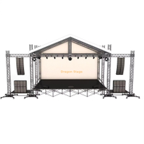 Custom Aluminum Portable Concert Sound Truss Stage 20x10x7m