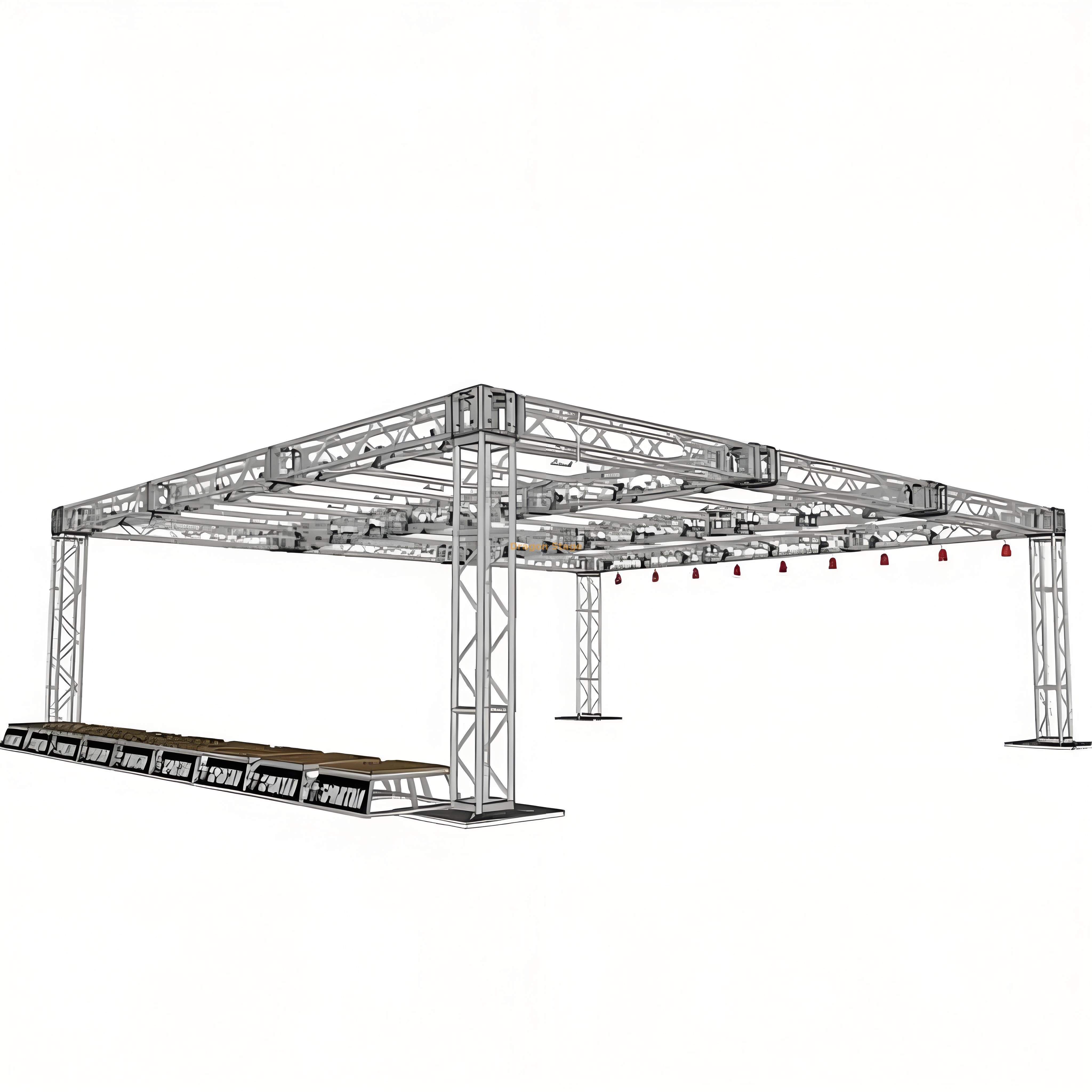 Ninja Monkey Bar Truss Frame System 5.1x4.5x3m