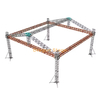 Aluminum Outdoor Box Roof Stage Truss Design for Sale 10x8x8m