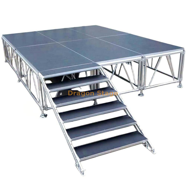 Aluminum Portable Mobile Stage Equipment Concert Stage Podium Platform Deck 4x3m
