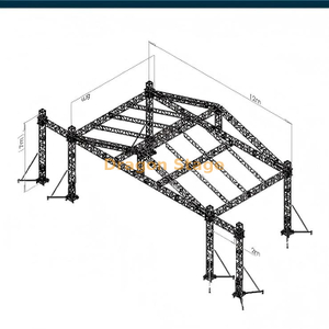 12x6x7m Professional Aluminum Event Pitched Roof Truss System