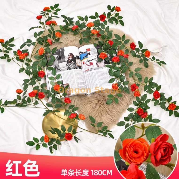 红色维西利亚花苞藤1条