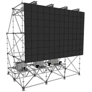 6x4x6m Ringlock System for 6x4m LED Screen with 4 Top Sections and 3 Water Ballasts