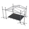 Outdoor Customized Speaker Aluminum Truss Wings 2m Event Bolt Spigot Stage Truss Roof System 12x8x12m 
