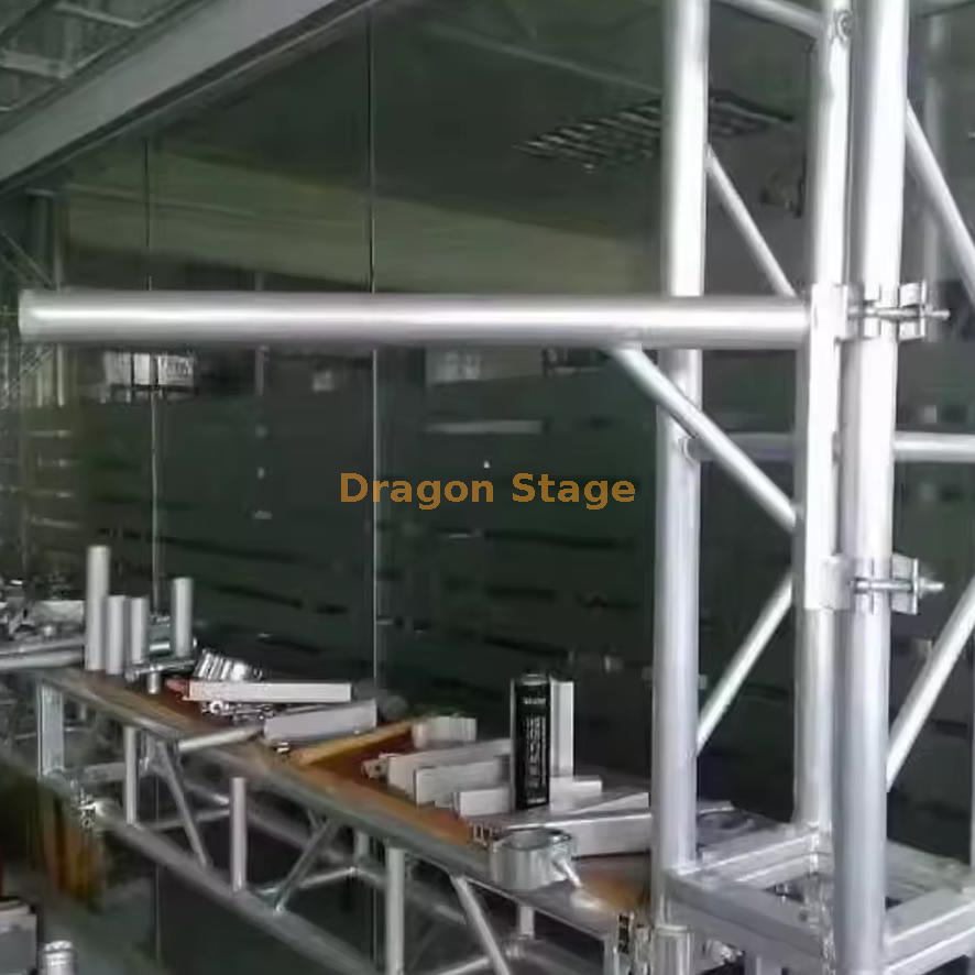 Boom Arm Pole with Double Pipe Clamp