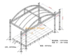 Arch Stage Roof Truss System 15x8x9m