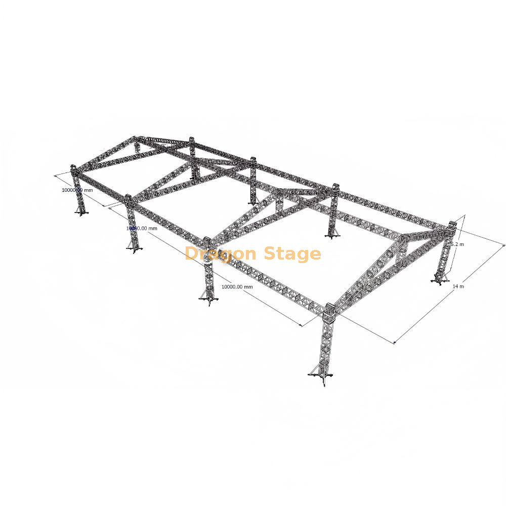14x30x5m Aluminum Outdoor Concert Stage Truss System
