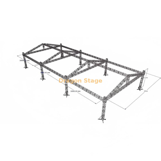 14x30x5m Aluminum Outdoor Concert Stage Truss System