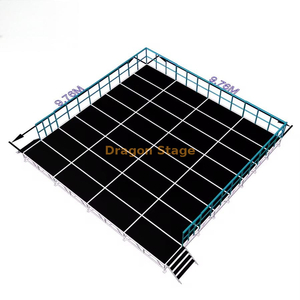 Factory Price Easy Install Outdoor Aluminum Truss Stage for Sale 9.76x9.76m Height 0.4-0.6m with 2 Stairs