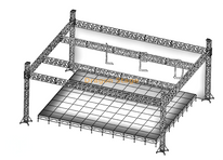 Large Outdoor Aluminum Concert Stage Truss System 15x12x7m