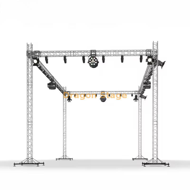Aluminium Truss Stage with Flat Roof 24x12x9m
