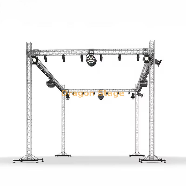 Aluminium Truss Stage with Flat Roof 24x12x9m