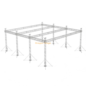 Indian Aluminum Heavy Duty Truss Beam Pillar Aluminum Stage Truss 120x100x40ft 8 legs