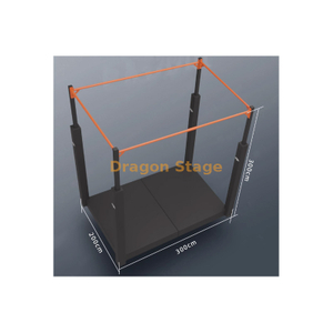 Outdoor Ninja Warrior Fitness Race Single layer steel pipe cage style track frame foundation frame (one for each track)