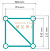 Portable 220x220mm Truss Display Stand