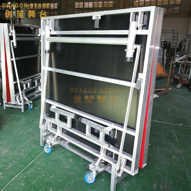 Aluminum Wooden Portable Movable Stage Platform 2x1 for Church Event