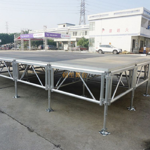 Aluminum Stage Deck Village Square Stage 4.88x4.88m H 0.6-1m