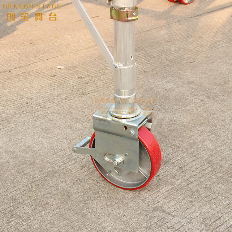 how to choose right casters for aluminum mobile scaffolding
