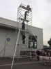Portable Tower Double scaffolding with step ladder