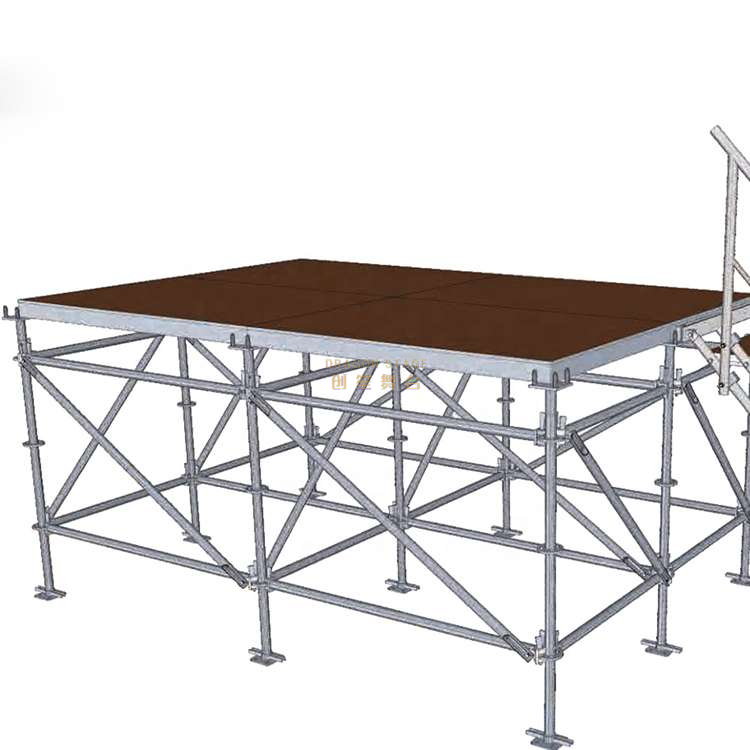 Heavy Duty Big Concert Wooden Adjustable Cheap Portable Steel Layer Stage 12x20m 