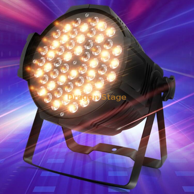 Stage Full Color Par Light 54 Beads 3 In1 Led Bead 3W Black Sound Control