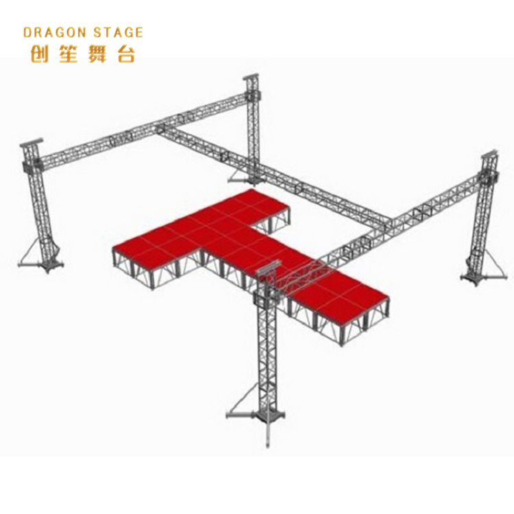 Shaped mobile concert stage