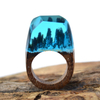 Fashion Jewelry Unique Resin Wood Rings Film Lotr Movies Fangorn Forest Tree Ring