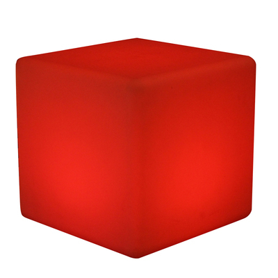 Waterproof Outdoor Bar And Lounge Furniture Rgb Color Changing Plastic 3d Led Glowing Cube Illuminated Dice Chair