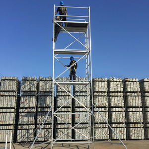 High Grade Aluminum Mobile Scaffolding, Tower scaffolding