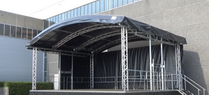 Outdoor Aluminum Concert Stage Truss with Curve Roof 
