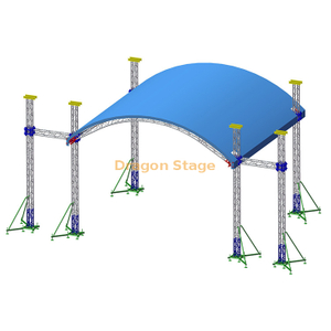 Line Array Speaker Curved Roof Trusses 12x10m 