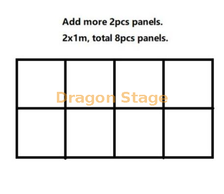 Custom Ground Mount Truss Led Stand 2x1m