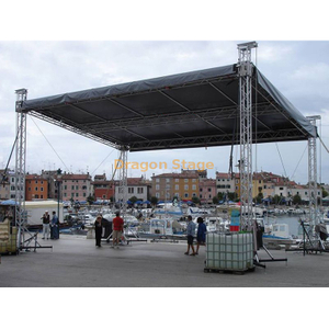 Custom Ladder Portable Square Lighting Truss for Flat Roof Canopy Truss System 42x42x23ft (13x13x7m)