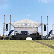 Custom Aluminum Portable Concert Sound Truss Stage 20x10x7m