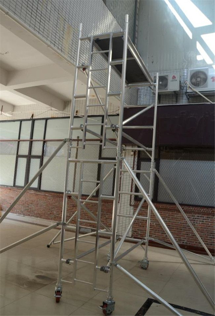 Safe single Width Aluminum Scaffolding for Decoration