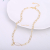 2021 New Designs Real Pearl Jewelry Custom Silver 18k Gold Plated Chain Stainless Steel Choker Freshwater Pearl Pendant Necklace