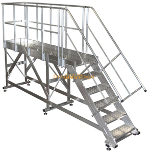 OEM Industrial Aluminum Profile Small Assembled Stepping Platform Ladders for Repairing